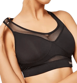Yvette Women Sports Bra Mesh Back