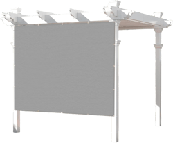 SUNNY GUARD Shade Cloth Custom Size 3x19 FT Sun Shade Screen Fabric Shade Cover Tarp with Grommets for Pergola Backyard Garden, Light Grey(We Customized) 3' x 19' custom size Light Grey