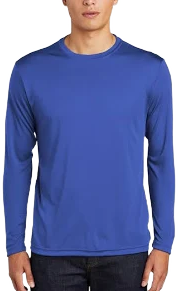 Sport-Tek ST350LS: Long Sleeve PosiCharge Competitor Tee | Bulkthreads M / True Royal