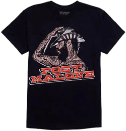 Post Malone Cowboy Hat Portrait T-Shirt