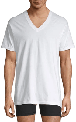 Stafford 4-Pack Heavyweight V-Neck T-Shirts