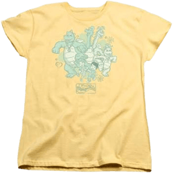 Dragon Tales "group Celebration" Women's T-shirt