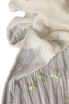 Cream ceremony Gauze Runner Boho wedding centerpieces Cheese cloth table runner Hand dyed cotton runner Wedding arch tape Rustic wedding