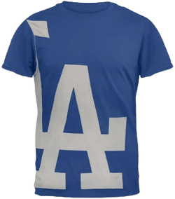 Los Angeles Dodgers Overgrown Logo Soft T-Shirt
