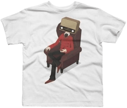 Design By Humans Radiohead White Graphic T-Shirt