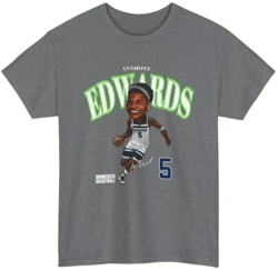 ARYA Life Minnesota Anthony Edwards #5 Cartoon Basketball Tee