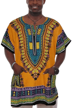 Dupsies Traditional African Print Dashiki Shirt