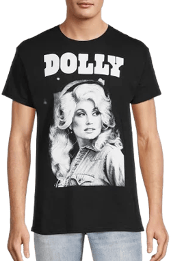 Dolly Parton Men's Portrait Graphic T-Shirt