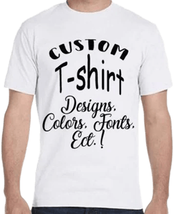 Custom Vinyl Graphic Tee Shirt