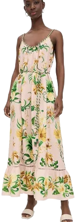 FARM Rio Botanical Beauty Linen Maxi Dress