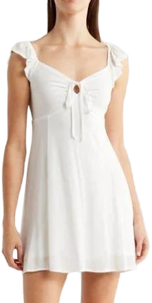 Pacsun Women's Ruffle Strap Babydoll Dress