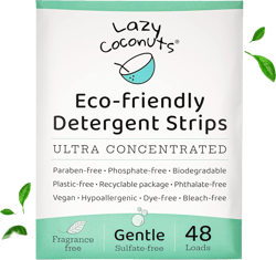 Laundry Detergent Sheets - Sulfate-free, Gentle - For Sensitive Skin, Baby, Hand Wash - Eco Friendly, Natural, Hypoallergenic, Sulfate Free, Fragrance Free, Unscented Laundry Soap