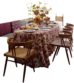 Tree of life Rectangular Tablecloth - Bordeaux Floral