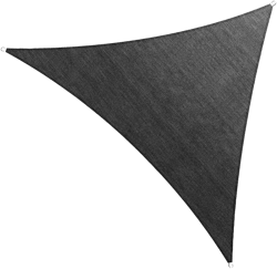 ColourTree TAPT20 Custom Size Order to Make 15' x 19' x 24.2' Black Right Triangle Sun Shade Sail Canopy Mesh Fabric UV Block UPF50 - Commercial Heavy Duty - 190 GSM - 3 Years Warranty 15' x 19' x 24.2' Custom Size Black