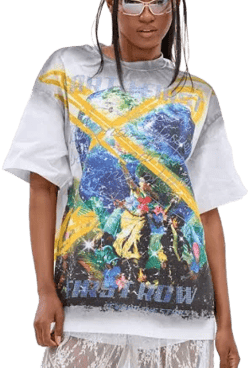 Akira New World Oversized Graphic T-Shirt
