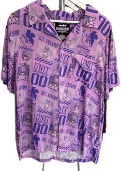 Evangelion Rei Button-Up