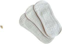 Organic Cotton Wingless Panty Liners | Reusable Cloth Pads for Everyday Use | Soft, Breathable, Zero Waste Gift for Women
