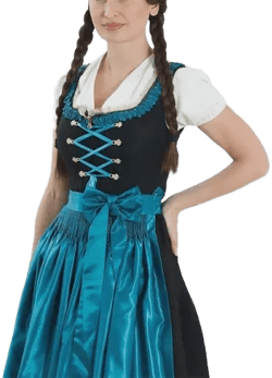 BavarianBeyond Denim Dirndl Dress | Modern German Oktoberfest Outfit | Casual Bavarian Tracht with Adjustable Fit | Contemporary Denim Dirndl for ...