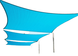 ShadeMart 8' x 13' Turquoise Sun Shade Sail UPF50 Rectangle SMTAPR0810 Canopy Fabric Cloth Screen, Water and Air Permeable & UV Resistant, Heavy Duty, Carport Patio Outdoor - We Customize Size 8' x 13' custom size Turquoise