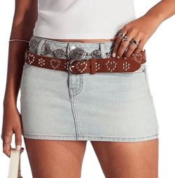 Pacsun Women's Joanie Stretch Denim Miniskirt