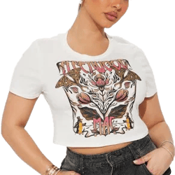 Fashion Nova Women's Fleetwood Mac Dreams Tee Shirt