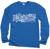 Crazy Shirts Men's Long Sleeve Floral T-shirt