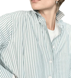 AYR Striped Oxford Shirt with Long Sleeves