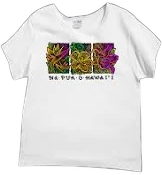 Crazy Shirts s Na Pua Hawaii White Short Sleeve Scoop Neck T-Shirt