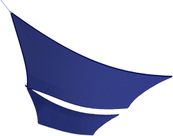 Sun Shade Sail 10'x12' Rectangle Shade Canopy Patio Cover UV Block Shade Cloth Awning Fabric for Backyard Pergola Garden Deck Carport Outdoor Activities, Blue