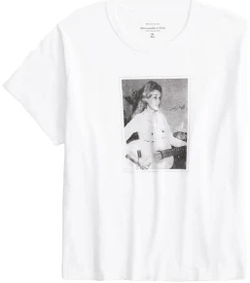 Abercrombie & Fitch Women's Dolly Parton Graphic Skimming Tee