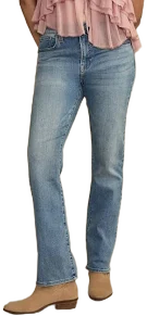 Lucky Brand Women's High-Rise Curvy Straight Leg Jeans