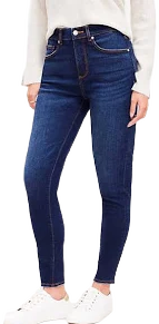 Loft Women's Curvy High Rise Skinny Jeans