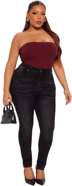 Fashion Nova Women's In The Black Skinny Jeans