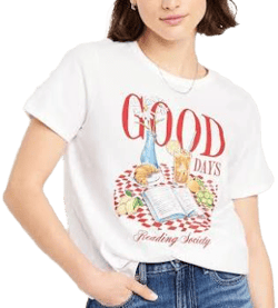 Old Navy Women's Everywear Crew-Neck Graphic T-Shirt