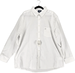 Stafford Shirt Mens 18 White Long Sleeve Button Up Dressnwt