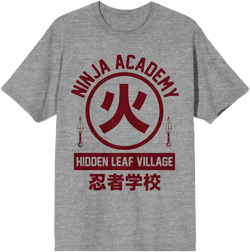 Naruto Shippuden Anime Ninja Academy Mens Graphic Tee
