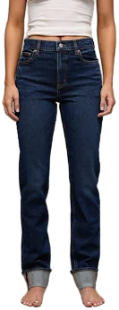 AE Stretch Super High-Waisted Straight Jean Women's