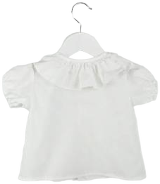 OsEstorninhos Girls Blouse - Lightweight 100% Cotton Short Sleeve Blouse