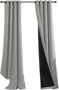 Rutterllow Total Blackout 330 GSM Curtains, Full Shade 84 Inches Long Complete Drapes for Living Room,Thermal Insulated Bedroom Window Treatment Drapes (2Panels,Light Gray,52x84inch) 52"W x 84"L (Pack of 2) Light Grey