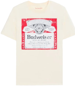 Budweiser x Pacsun Classic Label T-Shirt