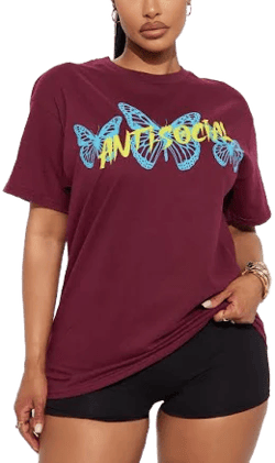 Fashion Nova Oversized Graphic T-Shirt