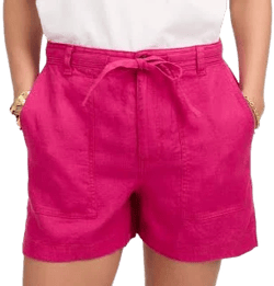 Madewell Women's Linen Pull-On Drawstring Shorts