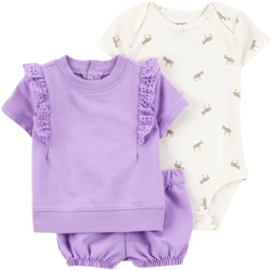 Carter's Baby Girls Cotton 3 Piece Suit
