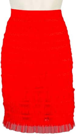 No Brand Polyamide Lace Pencil Skirt