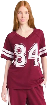 No Boundaries Graphic Mesh Football Tee