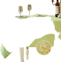 Mebakuk Rectangle Table Cloth Linen Farmhouse Tablecloth Waterproof Anti-Shrink Soft and Wrinkle Resistant Decorative Fabric Table Cover for Kitchen (Mint Green, 52" x 70" (4-6 Seats))