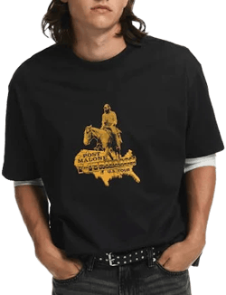 Men H&M White Loose Fit T-shirt