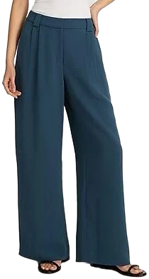 Express Women's Signature Crepe High Waisted Relaxed Trouser