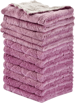 12PCS Kitchen Towels Dish Towels, Multipurpose Reusable Dish Cloths, Double-Sided Microfiber Cleaning Rags for Furniture, Car, Tea, Bowl, 10x 6 inch