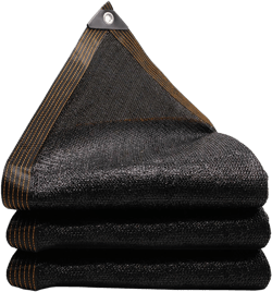 70%~90% Shade Cloth Mesh Tarp with Grommets Easy to Install UV Resistant Sunblock Breathable Black Sun Shade Netting for Chicken Coop Vegetable Garden Plant Greenhouse Carport(Size:9.8ft x 13.1ft)